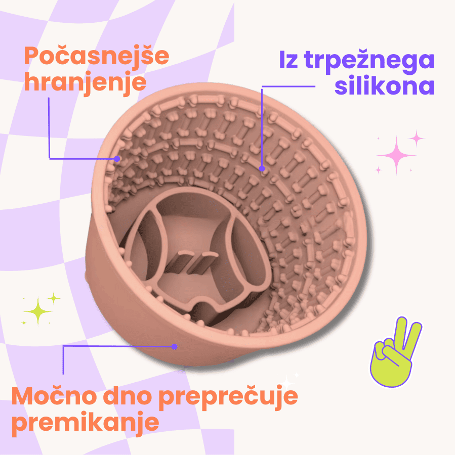 Cup Maze silikonska skleda za počasno hranjenje