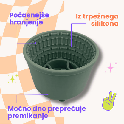 Cup Maze silikonska skleda za počasno hranjenje