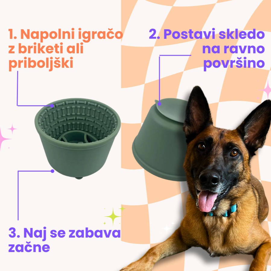 Cup Maze silikonska skleda za počasno hranjenje